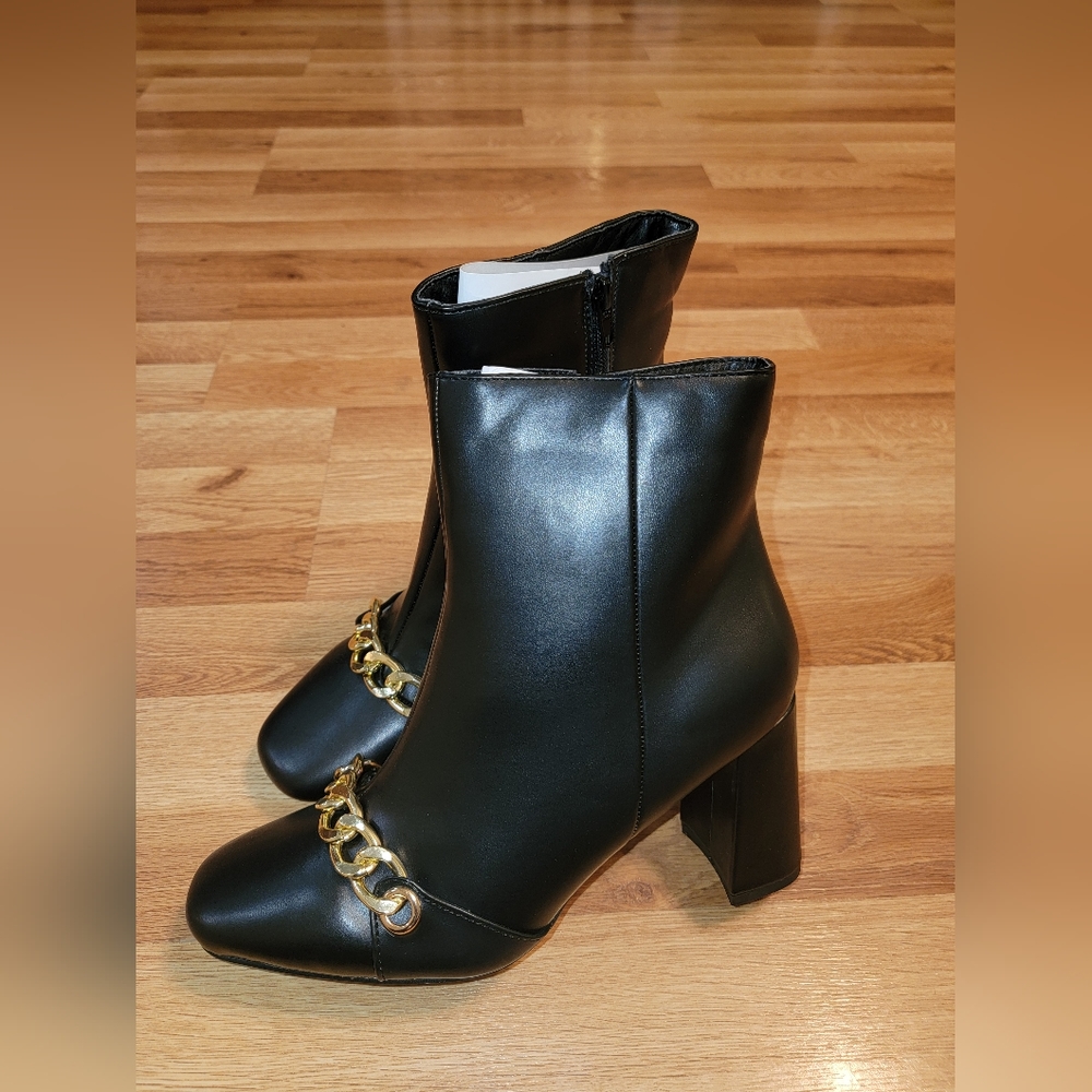 Brash | Womens Black Taichi Chain Dress Boots